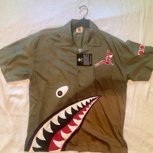 Max Boxxer Military Flying Tiger P40 Hawaiian Shirt